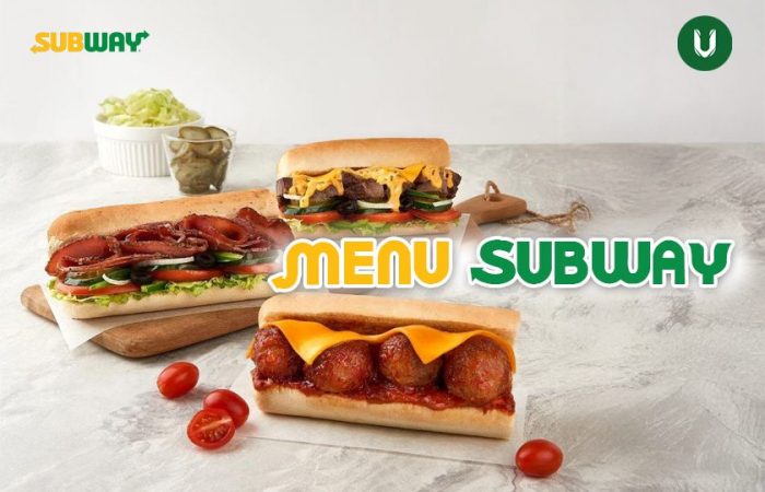 menu subway