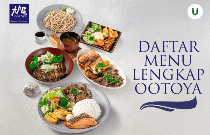 menu ootoya